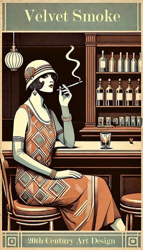 Velvet Smoke - 20th Century Art Design von Eric Nagel
