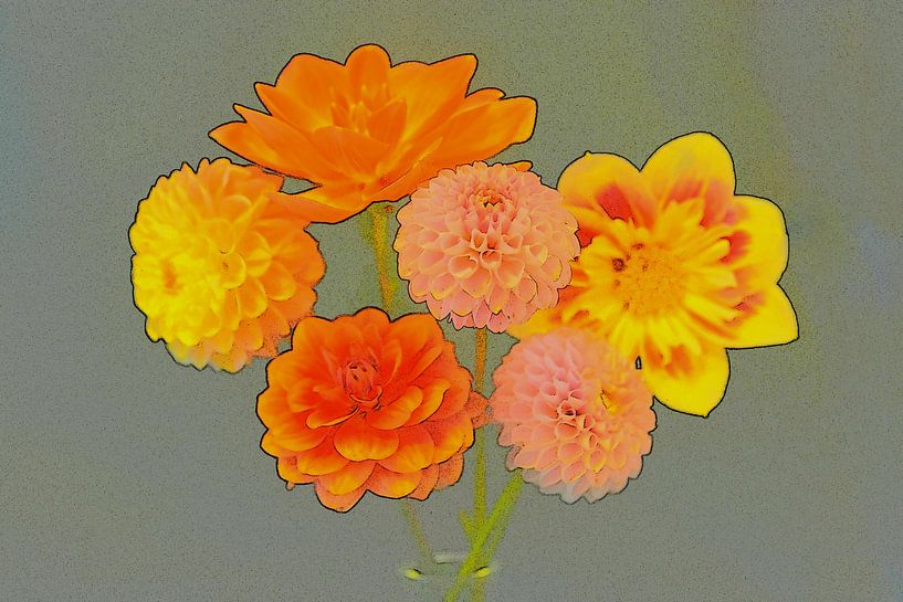 LE DAHLIA À L'ÉTAT CRÉATIF par Henriette Tischler van Sleen