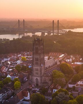 Zaltbommel in Golden Evening Light by Ewold Kooistra
