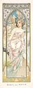Tijden van de Dag : Ochtend Ontwaken - Art Nouveau Schilderij Mucha Jugendstil par Bridgeman Masters Aperçu