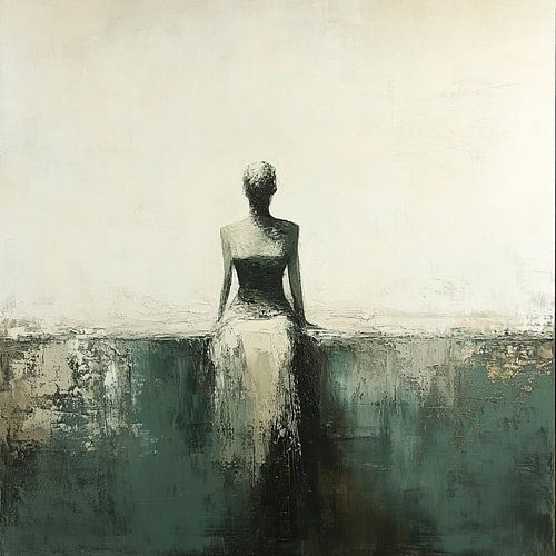 Femme Figure | Réflexion Solitude Embrassement