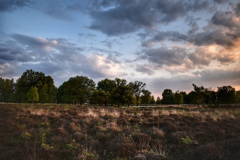 Sunset with clouds in the Bargerveen by Stefan Wiebing Photography