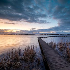 het Dannemeer bij zonsondergang van P Kuipers
