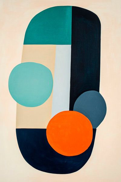 Colourful harmonies of silence Geometric dreams in colour by Poster Art Shop