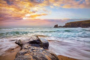 à la plage de Porthcothan