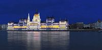 Le bâtiment du Parlement à Budapest à l'heure bleue par Frank Herrmann Aperçu