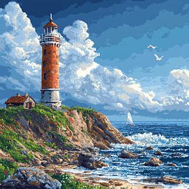 Lighthouse of sketch by PixelPrestige