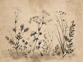 Wildblumen - Botanische Illustration von Danny van Eldik - Perfect Pixel Design