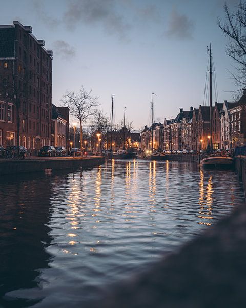 Hoge der A, Lage der A, warehouses, canal houses, Groningen by Harmen van der Vaart