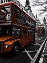 London bus / St Paul's Cathedral by Kevin Kanbier thumbnail