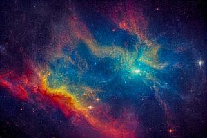 Galaxie im Weltraum Illustration