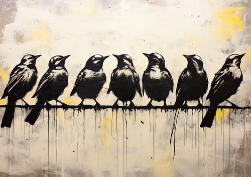 Urban Bird Art | Crows by Eye catching paintings