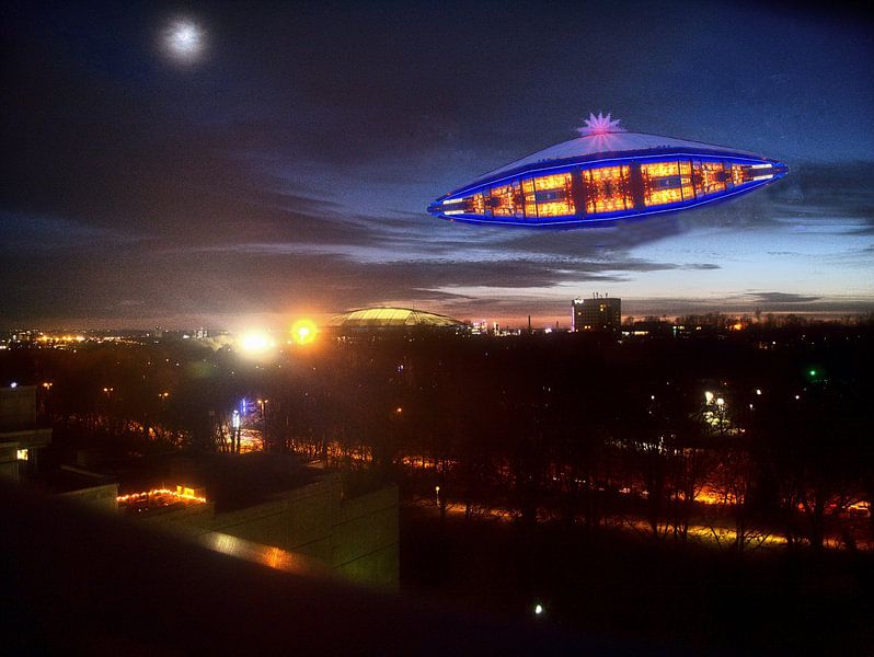 Veltins Arena als een UFO van Edgar Schermaul