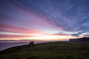 Sunset on Neist point Scotland by Peter Haastrecht, van