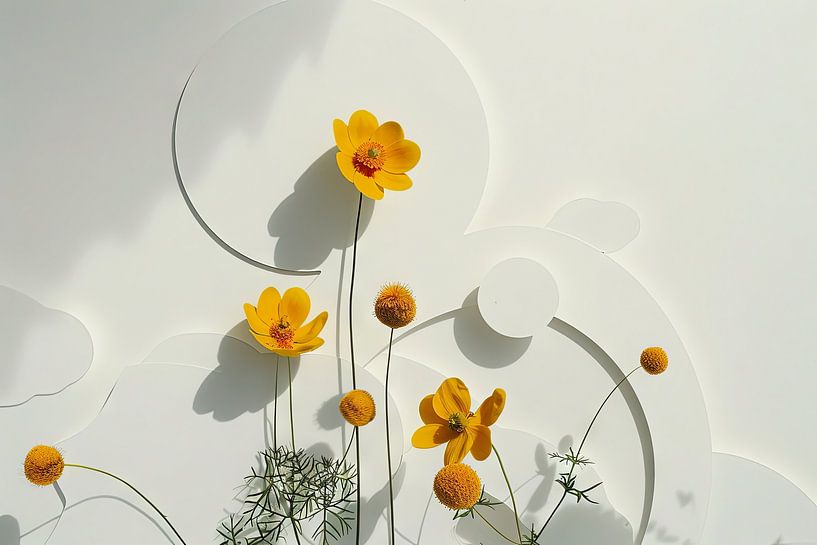 Ranunculus harmony - Ranunculus artwork by Poster Art Shop