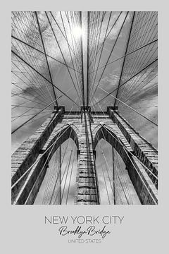 In beeld: NEW YORK CITY Brooklyn Bridge in detail