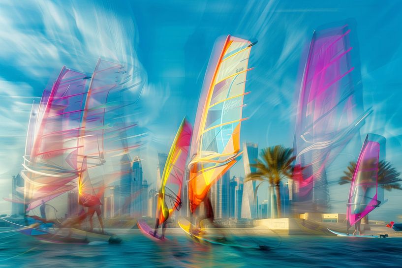 Surfing Dubai von ARTemberaubend