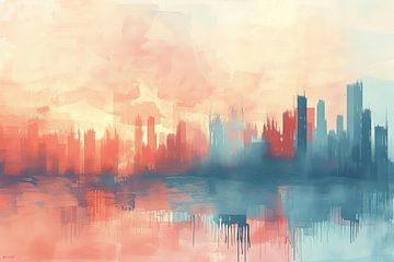 City Abstract by ARTEO Paintings