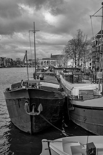 Woonboten in de Amstel