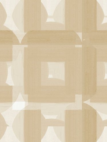 Abstracte Bauhaus-vormen Zandkleuren