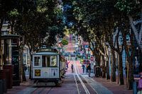 World famous San Francisco Cable Cars - Landscape
