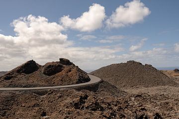 Timanfaya, Vulkanlandschaft auf Lanzarote, Spanien von Caroline Guerain