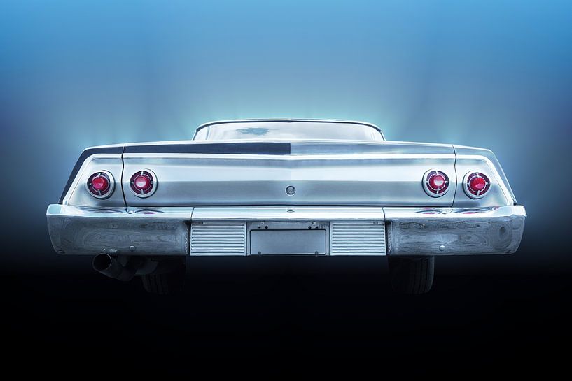 American classic car Bel Air 1962 Rear by Beate Gube