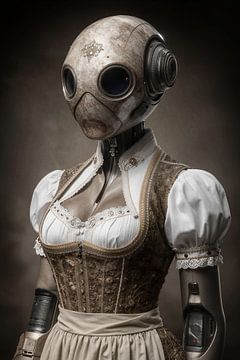 The silence of round eyes by Klaus Tesching - Art-AI