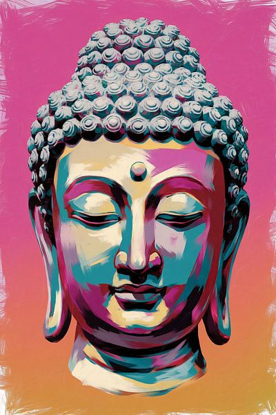 Peinture colorée du portrait de Bouddha par Imperial Art House