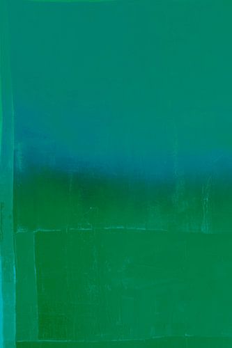 Modernes Abstraktes in Grün und Blau