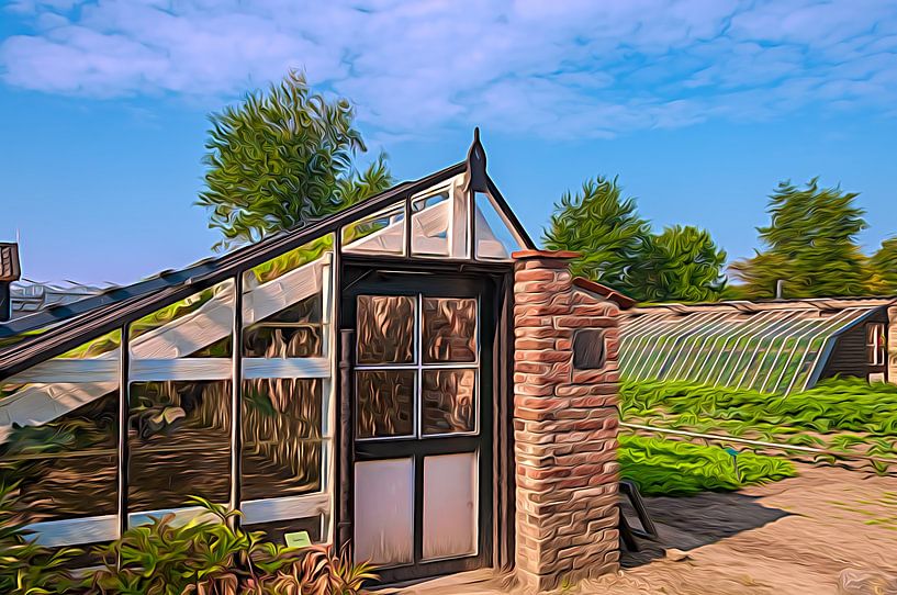 Westland Art #12 The old wall greenhouse by Nicolaas Digi Art