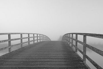 Neblige Brücke von Hans Goudriaan