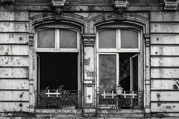 The façade with window in Budapest by Roland Brack