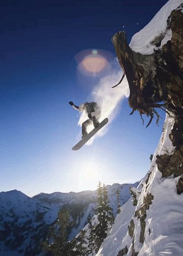 Extremer Snowboarding Nervenkitzel von Randy Barbara
