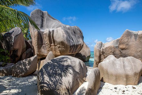 On the dream beach on La Digue (Seychelles) by t.ART