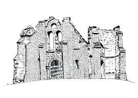 Le Mont Gargan en ruine dans le Limousin français sur Ivonne Wierink