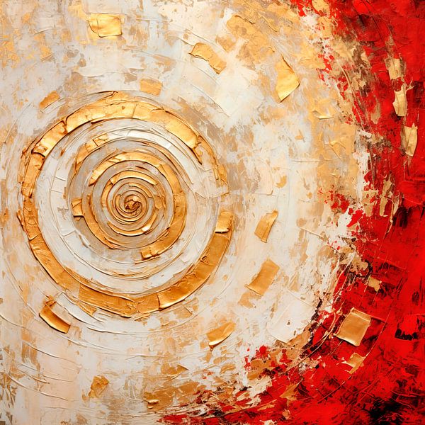 ABSTRAKTE KUNST Feierliches Beisammensein von Melanie Viola