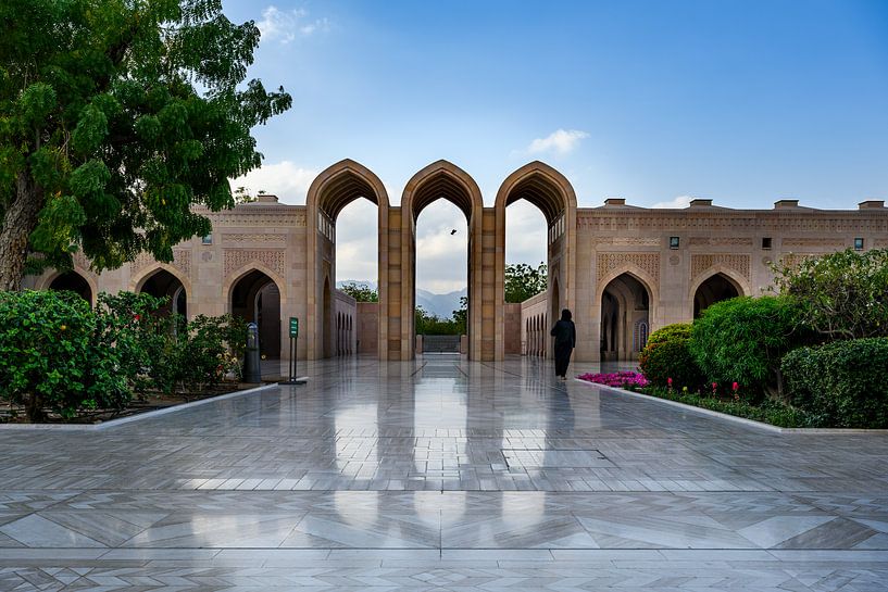 Grande mosquée du sultan Qaboos à Mascate par Paula Romein