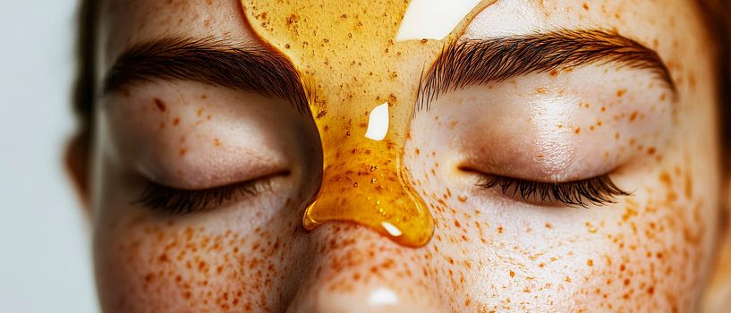 Huidverzorging met honingmasker van Poster Art Shop