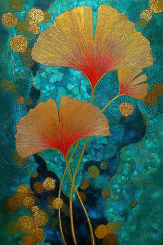 Gilded Nature III — Ginkgo