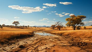 Landschaft in der Savanne, Afrika von Animaflora PicsStock