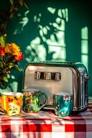 Cups and toasters by Poster Art Shop