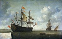 The Arrival of the Royal Charles, Jeronymus van Diest by Masterful Masters thumbnail