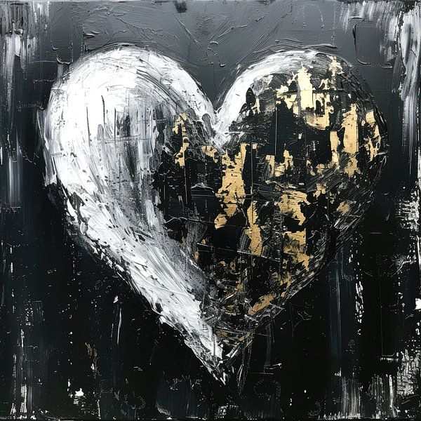 Gebroken Hart in Schaduw van Vlindertuin-Art