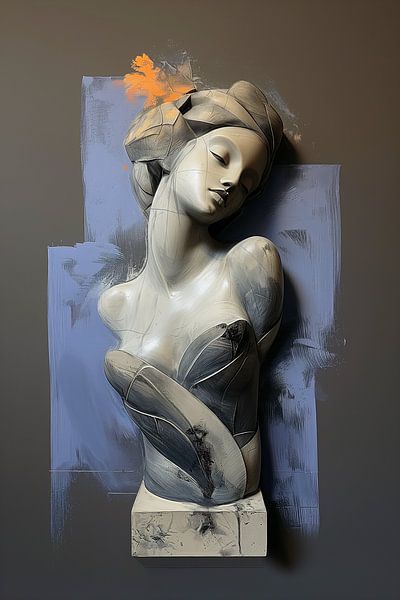 La statue endormie par PixelMint.