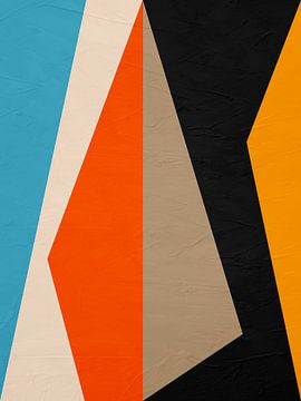 ABSTRACT GEOMETRIC ART IN MODERN COLOURS