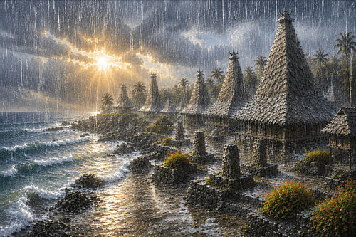 Rain I  Ratenggaro Village, Sumba I Indonesia I Rain Collection