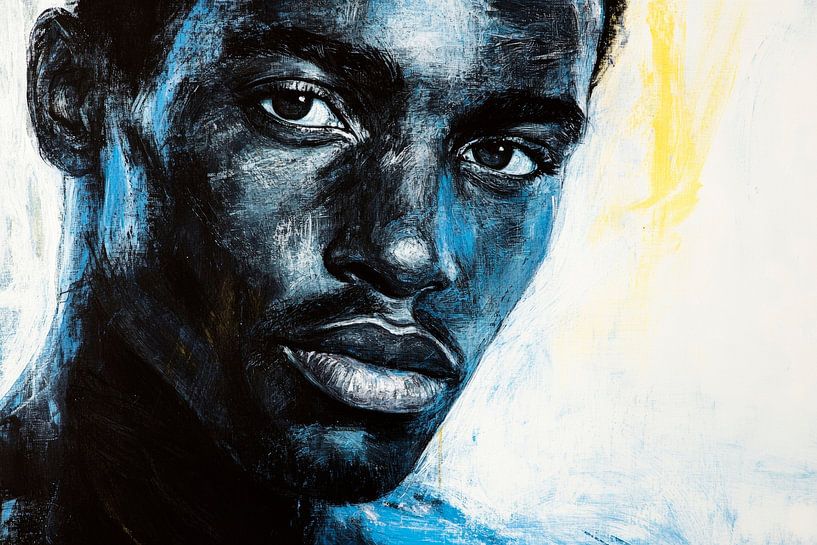 Impressive and intense - portrait art by Poster Art Shop