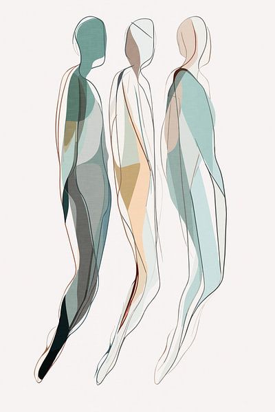 Three Gliding Silhouettes by Patterns & Palettes