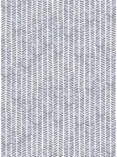Fishbone wallpaper "Winter'' (abstract watercolor painting stripes purple gray handmade fishbon